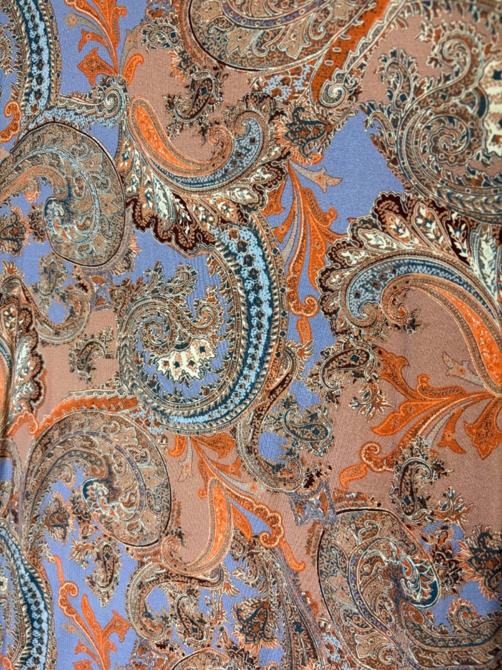 L'AGENCE Ressi Tee in French Paisley Periwinkle XL Rare NWOT New Extra Large - Picture 3 of 14